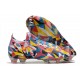 Bota Adidas Predator Edge.1 Low Fg Geometric Bright Azul Team Amarillo Rojo Solar
