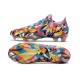 Bota Adidas Predator Edge.1 Low Fg Geometric Bright Azul Team Amarillo Rojo Solar