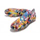 Bota Adidas Predator Edge.1 Low Fg Geometric Bright Azul Team Amarillo Rojo Solar