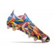 Bota Adidas Predator Edge.1 Low Fg Geometric Bright Azul Team Amarillo Rojo Solar
