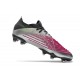 Bota Adidas Predator Edge.1 Low Fg Plata Negro Rosa