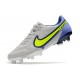 Botas de fútbol Nike Tiempo Legend 9 Elite FG Gris Niebla Volt Zafiro