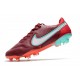 Botas de fútbol Nike Tiempo Legend 9 Elite FG Rojo Blanco Mystic Hibiscus