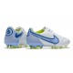 Botas de fútbol Nike Tiempo Legend 9 Elite FG Blanco Azul
