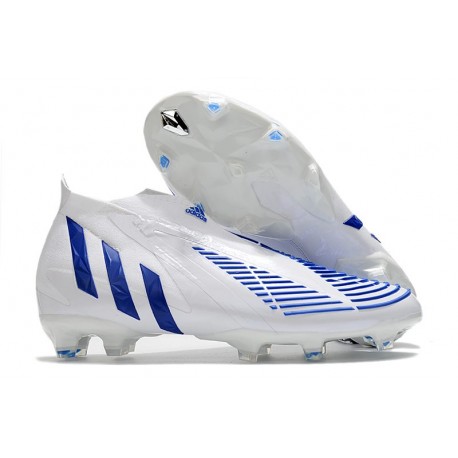 Zapatillas Adidas Predator Edge+ Fg Blanco Hi Res Azul