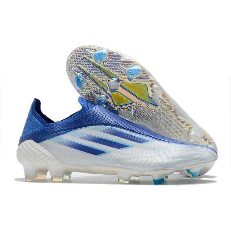 adidas X Speedflow+ FG Tacos de Futbol Blanco Legacy Indigo Sky Rush