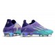 adidas X Speedflow+ FG Tacos de Futbol Morado Rush Plateado Metálico Menta Rush
