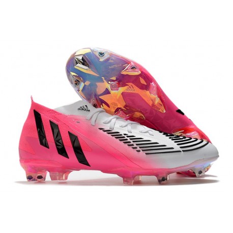 Botas de fútbol Adidas Predator Edge.1 FG LZ Solar Rosa Negro Blanco