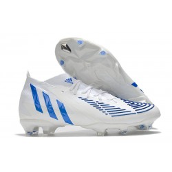 Botas de fútbol Adidas Predator Edge.1 FG Blanco Hi Res Azul