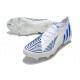 Botas de fútbol Adidas Predator Edge.1 FG Blanco Hi Res Azul