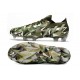 Bota Adidas Predator Edge.1 Low Fg Crystal Focus Oliva Plateado Metálico Magic Lima