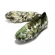 Bota Adidas Predator Edge.1 Low Fg Crystal Focus Oliva Plateado Metálico Magic Lima