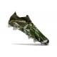 Bota Adidas Predator Edge.1 Low Fg Crystal Focus Oliva Plateado Metálico Magic Lima