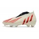 Zapatillas Adidas Predator Edge+ Fg Off Blanco Rojo Dorado Metálico