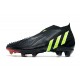 Zapatillas Adidas Predator Edge+ Fg Negro Verde