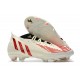 Botas de fútbol Adidas Predator Edge.1 FG Off Blanco Rojo Dorado Metálico