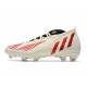 Botas de fútbol Adidas Predator Edge.1 FG Off Blanco Rojo Dorado Metálico