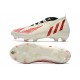 Botas de fútbol Adidas Predator Edge.1 FG Off Blanco Rojo Dorado Metálico